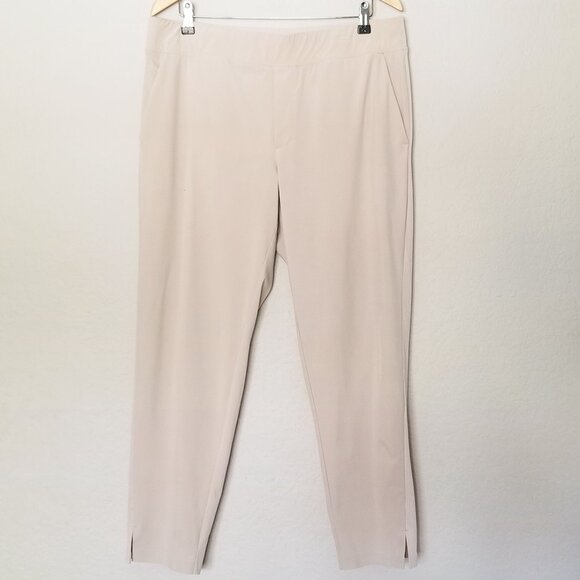Athleta Brooklyn Mid Rise Ankle Pants 14 Avalone Stretch Slit Lightweight $99 - Picture 4 of 16